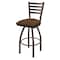 Holland Bar Stool Co 25" Swivel Counter Stool, Bronze Finish, Rein Thatch Seat 41025BZ026 - alternate 1